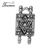 Teamer 10pcs/lot Good Design Antique Silver Color Torah Jewelry Charm Star Shield of David Pendant for Necklace Bracelet